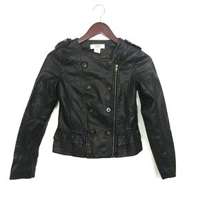 Joe Fresh Kids Girls Faux Leather Jacket Size XL